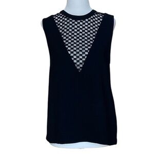 A.L.C. Black Sleeveless Top